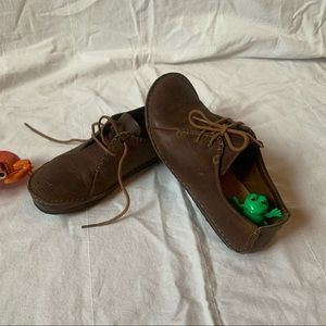 Clarks brown leather loafer. Size 8m